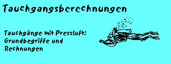 Tauchgangsberechnungen